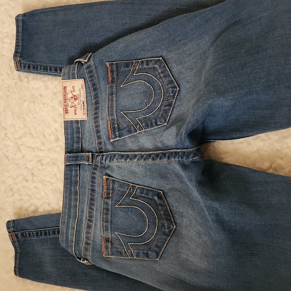 True Religion Jennie Mid Rise Curvy Skinny Jean Size 26 L 30 - Picture 9 of 13